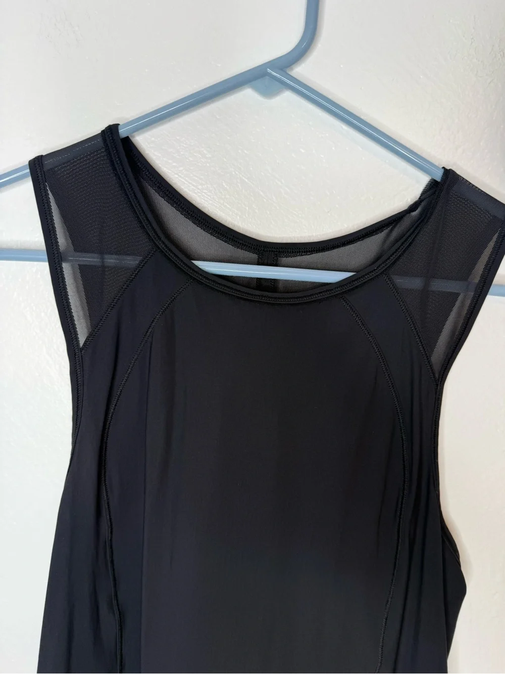 Lululemon Black Mesh Back Racerback Athletic Tank Top